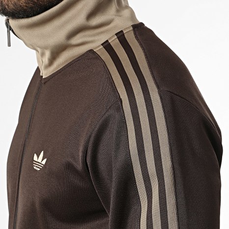 Adidas Originals - Veste Zippée A Bandes Beckenbauer KT5042 Marron