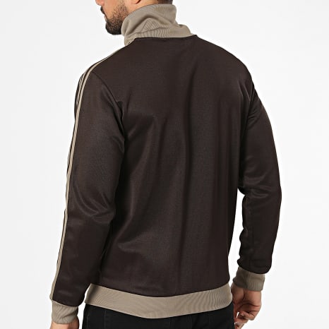 Adidas Originals - Veste Zippée A Bandes Beckenbauer KT5042 Marron