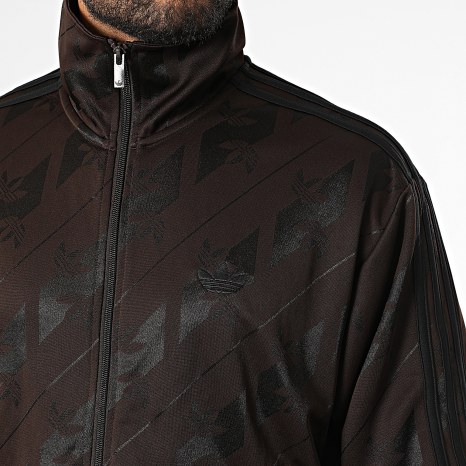 Adidas Originals - Veste Zippée Monogram Firebird IA4536 Marron