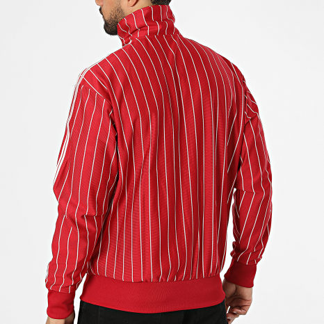 Adidas Originals - Veste Zippée Firebird Pinestripes KR7227 Rouge