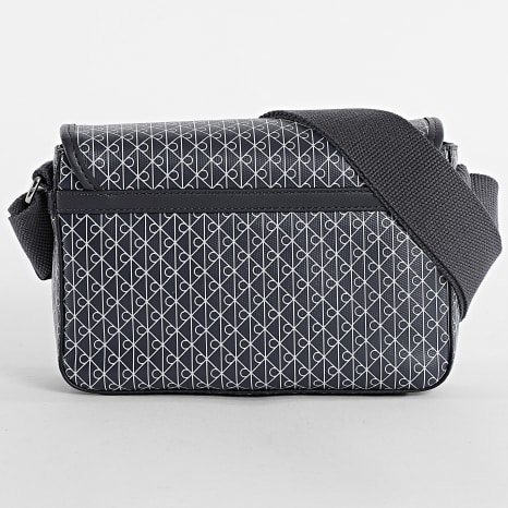 Calvin Klein - Sacoche Emblem AOP D3396 Gris Anthracite Blanc