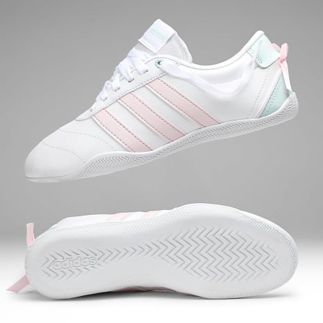 Adidas Sportswear - Baskets Femme Grand Court Lo Girls J KI1764 Footwear White Distilled Pink Halo Mint