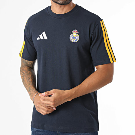Dna Library Real Adidas Sportswear - T-Shirts Stripes Real Madrid DNA KG2944 Navy Blue ...