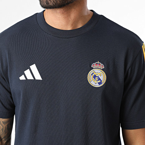 Dna Library Real Adidas Sportswear - T-Shirts Stripes Real Madrid DNA KG2944 Navy Blue ...
