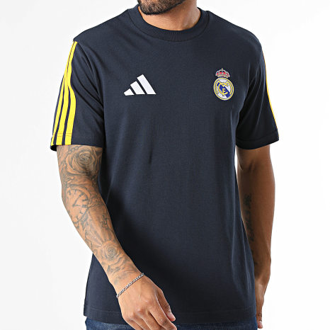 Dna Library Real Adidas Sportswear - T-Shirts Stripes Real Madrid DNA KG2944 Navy Blue ...