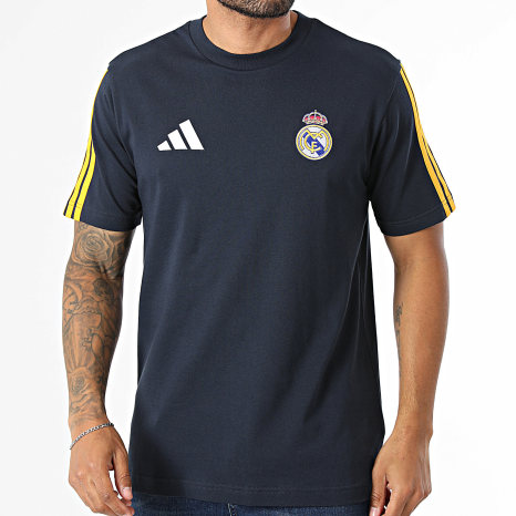 Dna Library Real Adidas Sportswear - T-Shirts Stripes Real Madrid DNA KG2944 Navy Blue ...