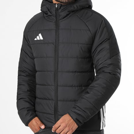 Adidas Sportswear - Doudoune Capuche Zippée A Bandes Tiro 26 Essentials Winterized KE1572 Noir