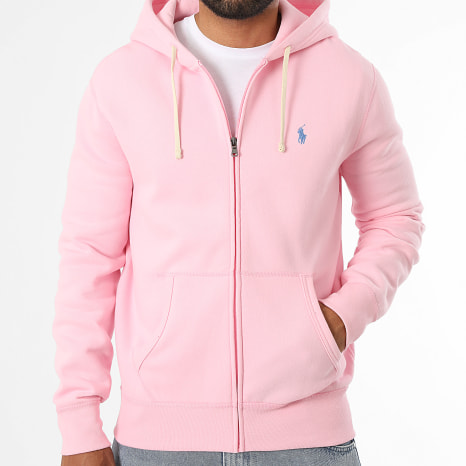 Polo Ralph Lauren - Sweat Capuche Zippé Original Player Rose