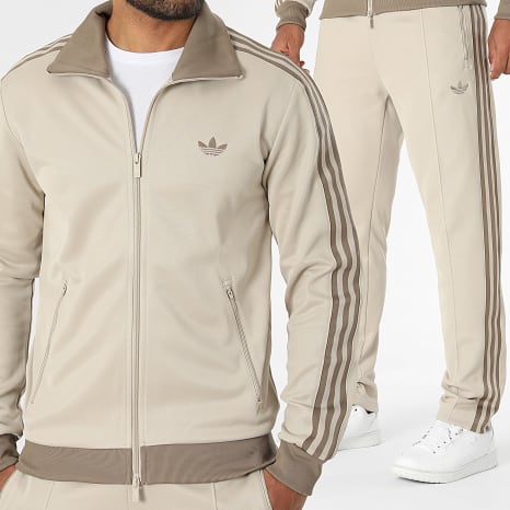 Adidas Originals - Ensemble De Survêtement A Bandes Beckenbauer TP KT5044 KT5050 Beige
