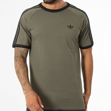 Adidas Originals - Tee Shirt A Bandes 3 Stripes KT5055 Vert Kaki Noir