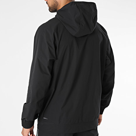 Puma - Ensemble Coupe-Vent Capuche Zippé Et Pantalon Jogging OM 786449 786450 Noir