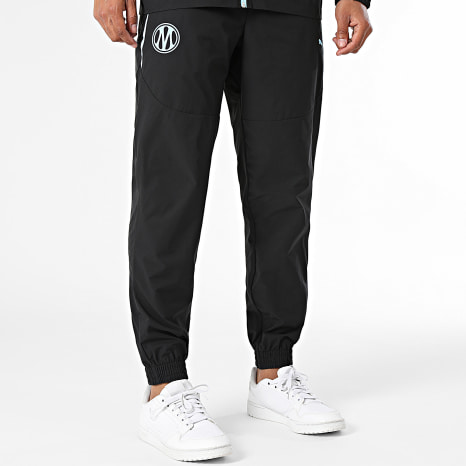 Puma - Ensemble Coupe-Vent Capuche Zippé Et Pantalon Jogging OM 786449 786450 Noir