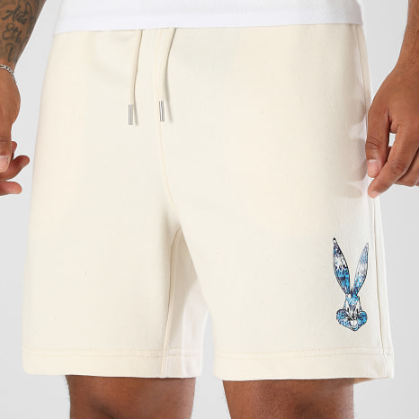 Séries TV et Films - Short Jogging Graffiti Bugs Bunny Beige Bleu