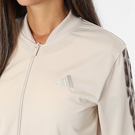 Adidas Sportswear - Ensemble De Survetement A Bandes Femme 3 Stripes KQ7620 Beige