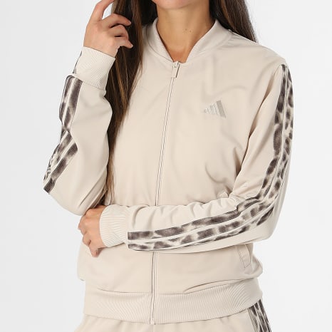 Adidas Sportswear - Ensemble De Survetement A Bandes Femme 3 Stripes KQ7620 Beige