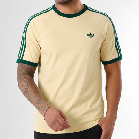 Adidas Originals - Tee Shirt A Bandes 3 Stripes KT5058 Jaune Clair Vert