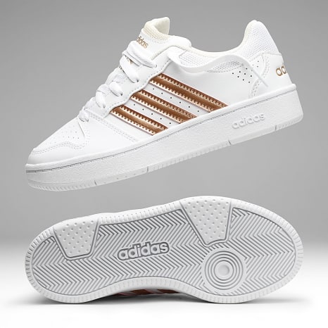 Adidas Sportswear - Baskets Femme Hoops Classic J LA3762 Footwear White Supplier Colour Wonder White