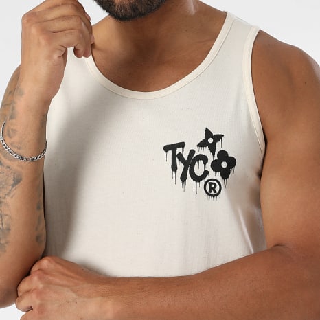 Teddy Yacht Club - Débardeur Monogram Beige Noir