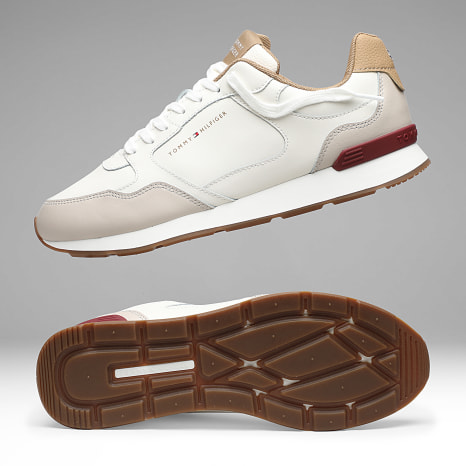 Tommy Hilfiger - Baskets Light Eva Runner Leather 5906 Ivory Patel
