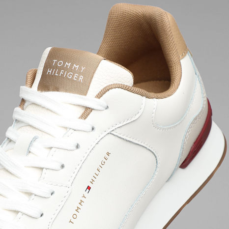 Tommy Hilfiger - Baskets Light Eva Runner Leather 5906 Ivory Patel