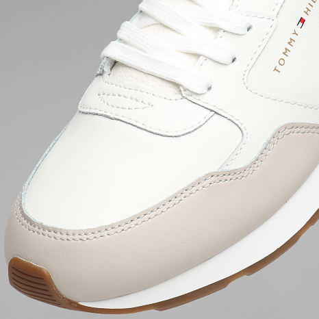 Tommy Hilfiger - Baskets Light Eva Runner Leather 5906 Ivory Patel