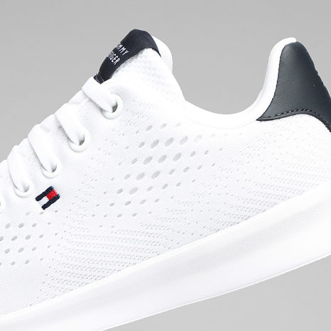 Tommy Hilfiger - Baskets Lightweight Runner Knit 5909 White Tommy Hilfiger - Baskets Lightweight Runner Knit 5909 White