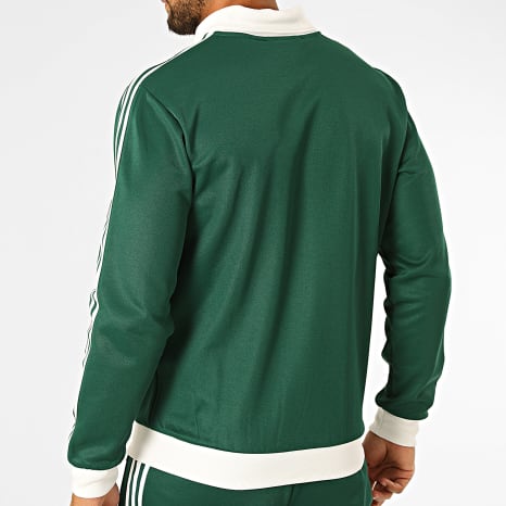 Adidas Originals - Ensemble De Survetement A Bandes Classic TP KE1666 KE1668 Vert Blanc
