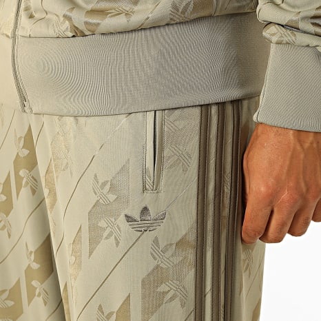Adidas Originals - Ensemble De Survetement A Bandes Monogram Firebird IA4537 IA4541 Vert Kaki