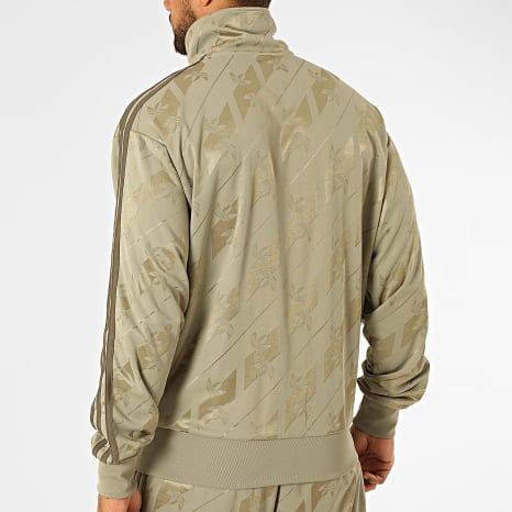 Adidas Originals - Ensemble De Survetement A Bandes Monogram Firebird IA4537 IA4541 Vert Kaki