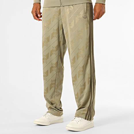 Adidas Originals - Ensemble De Survetement A Bandes Monogram Firebird IA4537 IA4541 Vert Kaki