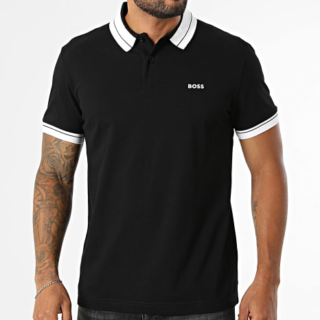 BOSS - Polo Manches Courtes Member 50559369 Noir