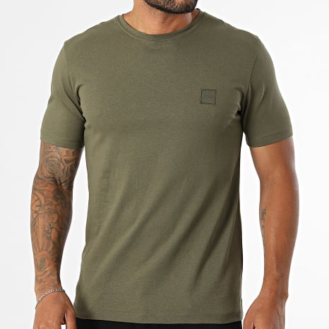 BOSS - Tee Shirt Tales 50508584 Vert Kaki