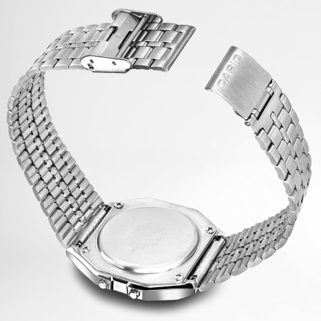 Casio - Montre A159WE-1EF Argenté Noir
