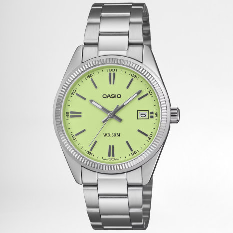 Casio - Montre UTP-1302PD-3A2VEF Argenté Vert Clair