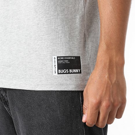 Séries TV et Films - Débardeur Patch Coeur Bugs Bunny Gris Chiné