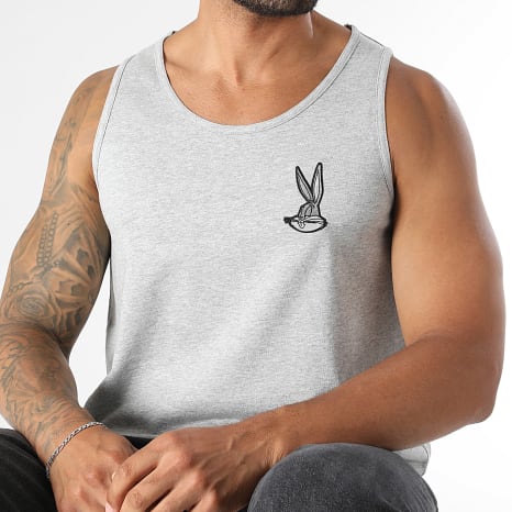 Séries TV et Films - Débardeur Patch Coeur Bugs Bunny Gris Chiné