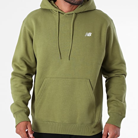New Balance - Sweat Capuche Relaxed Fit MT41511 Vert Kaki