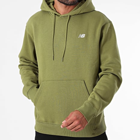New Balance - Sweat Capuche Relaxed Fit MT41511 Vert Kaki