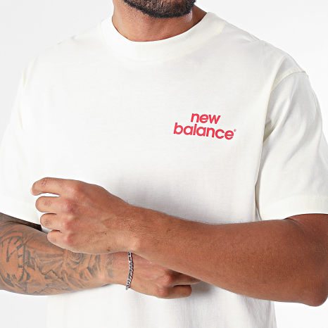 New Balance - Tee Shirt MT62G7MG Beige Clair