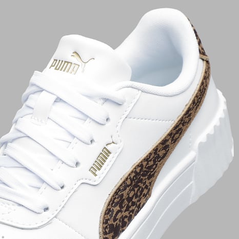 Puma - Baskets Femme Carina 3.0 Feline 408254 Puma White Soft Taupe