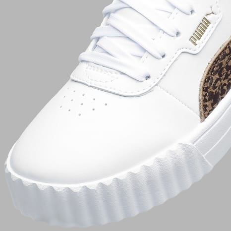 Puma - Baskets Femme Carina 3.0 Feline 408254 Puma White Soft Taupe