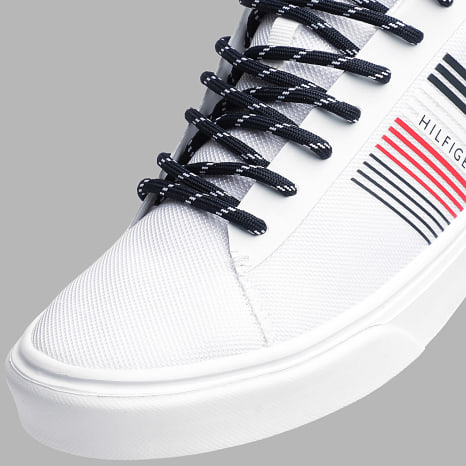 Tommy Hilfiger - Baskets Lightweight Stripes Knit 2836 Blanc x SUPERLACED