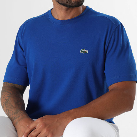 Lacoste - Tee Shirt Regular Fit Logo Crocodile Bleu Roi