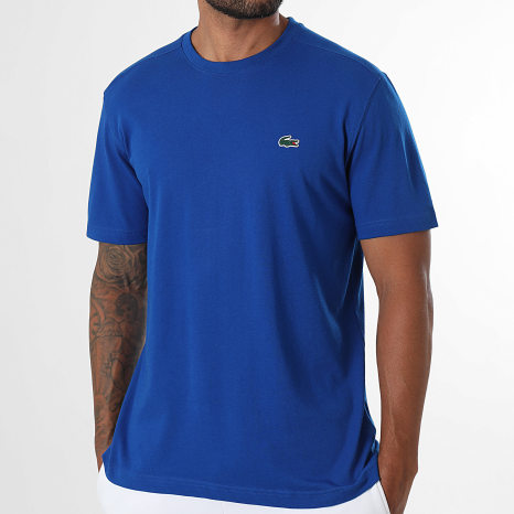 Lacoste - Tee Shirt Regular Fit Logo Crocodile Bleu Roi