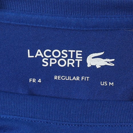 Lacoste - Tee Shirt Regular Fit Logo Crocodile Bleu Roi