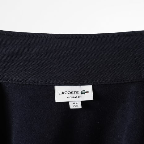 Lacoste - Sweat Zippé Regular Fit Logo Brodé Crocodile Bleu Marine