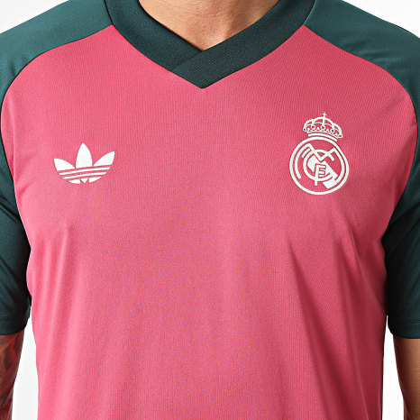 Adidas Originals - Camiseta de Fútbol Real Madrid Prematch KG1351 Rosa Verde