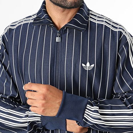 Adidas Originals - Veste Zippée Firebird Pinestripes KR7227 Bleu Marine