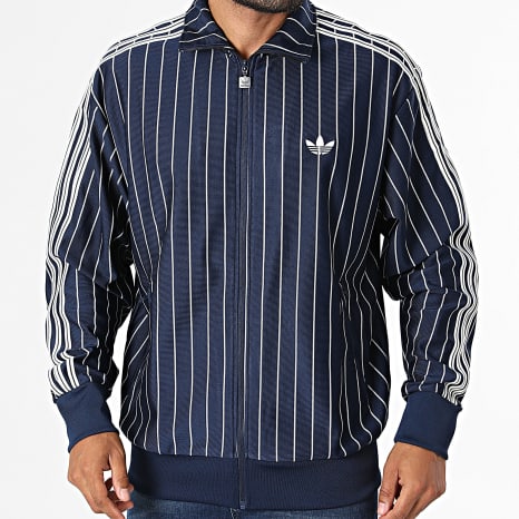 Adidas Originals - Veste Zippée Firebird Pinestripes KR7227 Bleu Marine