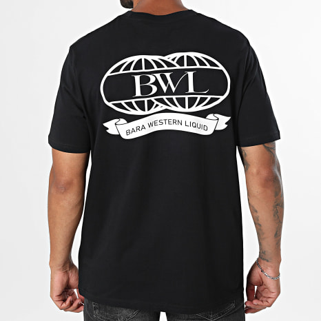 RDN x BWL - Tee Shirt Oversize Bara Western Liquid Noir Blanc